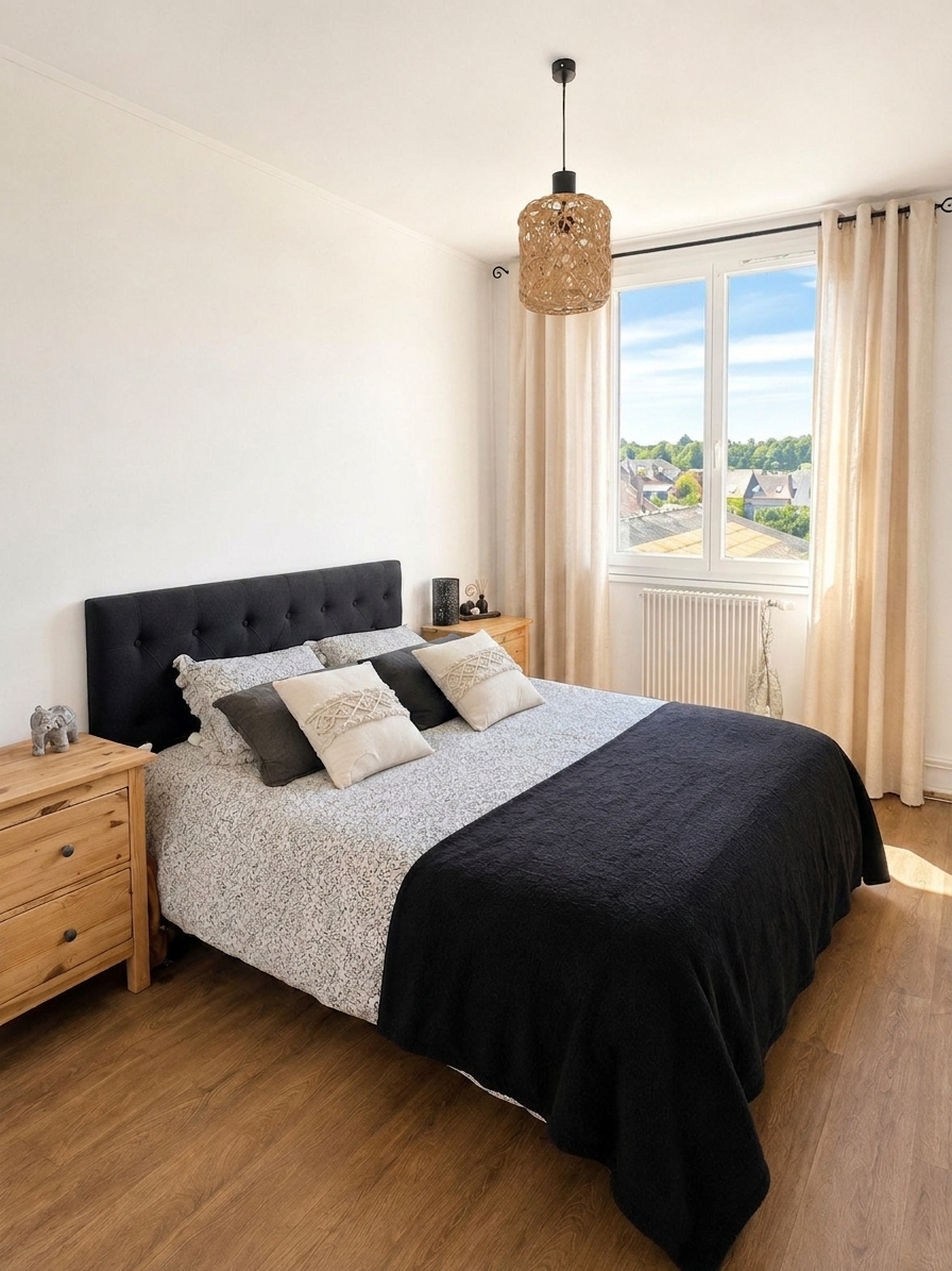 Chantilly – Bright 4-room apartment, 67 m², 8 min walk from the train station