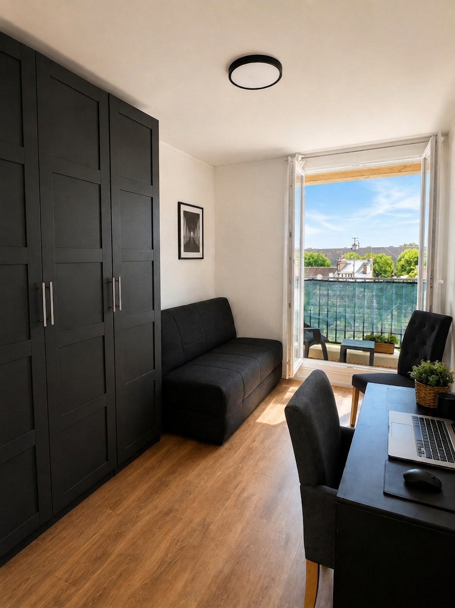 Chantilly – Bright 4-room apartment, 67 m², 8 min walk from the train station
