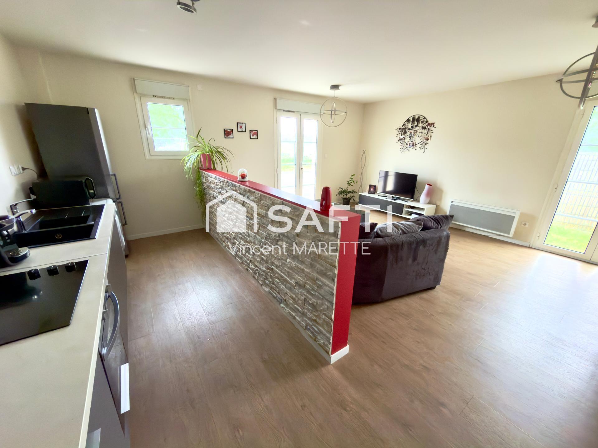 Rez-de-jardin 69 m² avec terrasse & jardin privatif 137 m²
